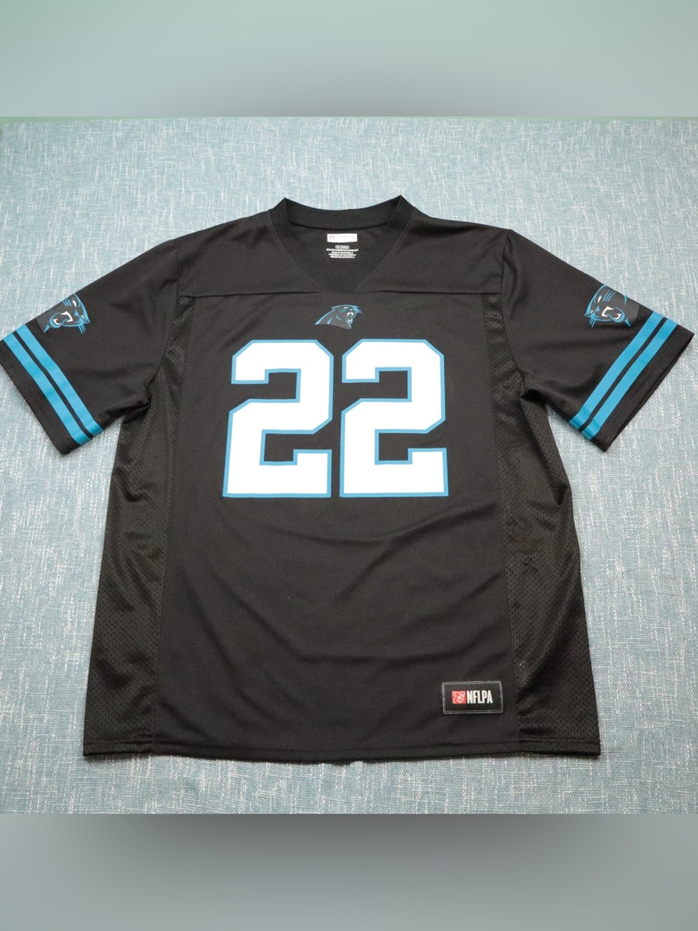 NFL Team Apparel NFL Carolina Panthers Christian McCaffrey #22 Jersey Black XL